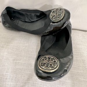 Tory Burch Black Ballet Flats